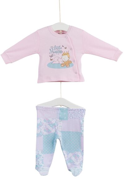 Aziz Bebe 2009 Baby Girl "my Little Princess" Printed 2-Piece Booties Set
