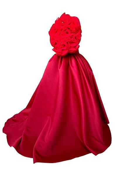 zühre balaban Red Rosetta Girl Dress Red Girl's Evening Dress