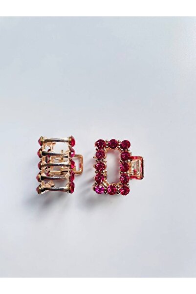 GALATA GIFT Μικροσκοπικές φουρκέτες, ορθογώνια φουρκέτα με ζωηρό χρώμα στρας