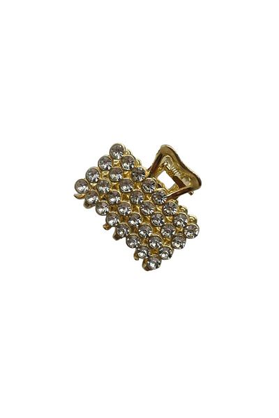 GALATA GIFT Κομψή φουρκέτα 4 εκ. Zircon Stone - Gripper, μεσαίου μεγέθους, μισός κότσος