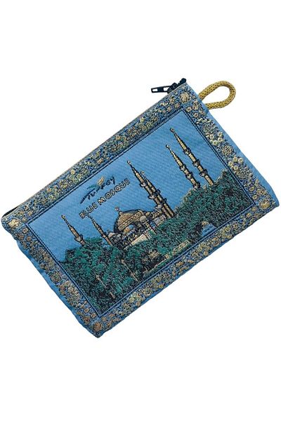 GALATA GIFT Women's Medium Size Wallet - Stylish, Zippered, Lined, Rug Patterned Coin Wallet 15x10