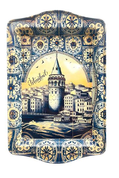 GALATA GIFT 25x16 Presentation Tray - Metal, Self-Service, Sturdy, Non-Decolorizing and Anti-Scratching