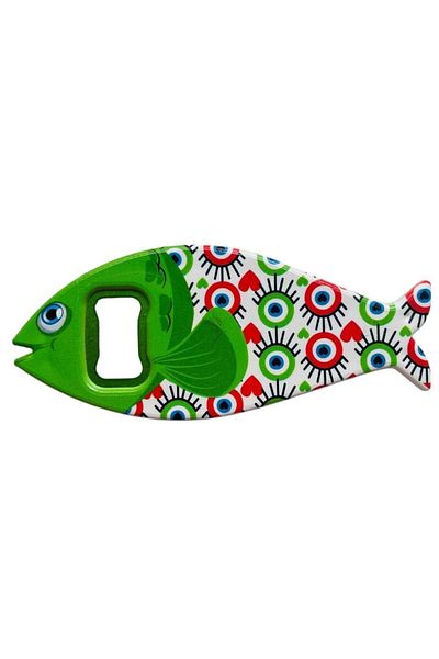GALATA GIFT Bottle Opener Magnet, Istanbul Themed Fish Shaped Magnet Bottle Opener