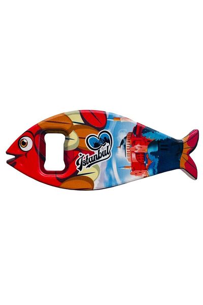 GALATA GIFT Bottle Opener Magnet, Istanbul Themed Fish Shaped Magnet Bottle Opener