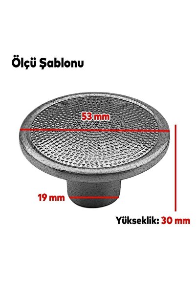 Badem10 Festiva Antik Срібні Металеві Меблі - Поліровані Кнопки, Кухонні Ящики, Шафи та Ручки