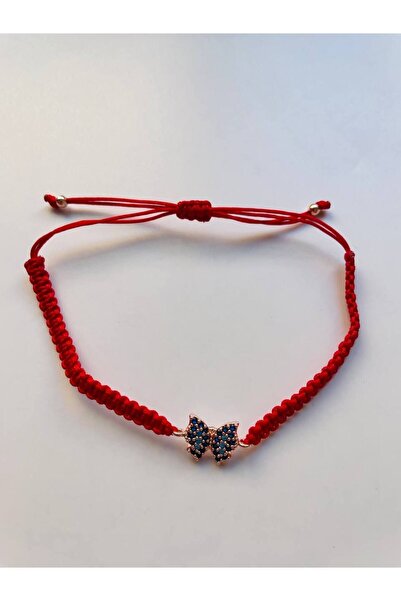 GALATA GIFT Butterfly Figured, Stoned, Macrame Bracelet Elevator Bracelet
