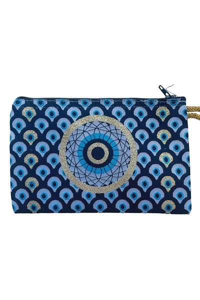 GALATA GIFT Portofel de damă de mărime medie - elegant, cu fermoar, căptușit, portofel pentru monede cu model Kilim 15x10