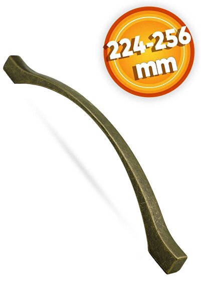 Badem10 Mobilier din metal galben de 224-256 mm - Antic, antic, sertar de bucătărie și mânere pentru dulapuri