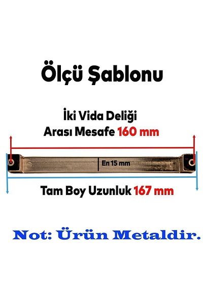 Badem10 160 Mm Bihter Mobilier Antic din Cupru - Mâner Dulap Sertar Bucătărie