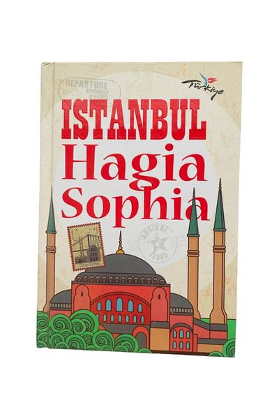 GALATA GIFT Σημειωματάριο με σκληρό εξώφυλλο με θέμα Istanbul χωρίς επένδυση - 14*9,5 για αναμνηστικό και καθημερινή ευχαριστία