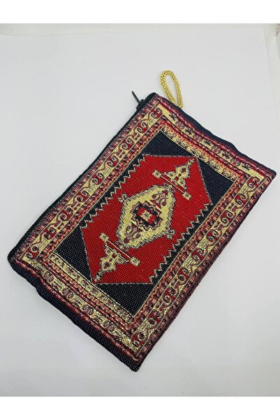 GALATA GIFT Women's Medium Size Wallet - Stylish, Zippered, Lined, Rug Patterned Coin Wallet 15x10