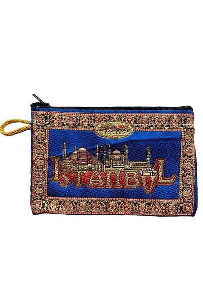 GALATA GIFT Portofel de damă de mărime medie - elegant, cu fermoar, căptușit, portofel pentru monede cu model Kilim 15x10