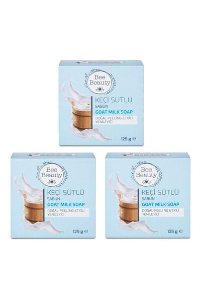 Bee Beauty صابون حليب الماعز الصلب 125 جرام × 3