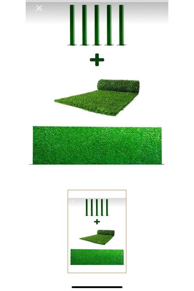 Hat Tel Çit 180 cm x 25 metre çim çit , bahçe çiti , çimli çit + 13 adet dire...