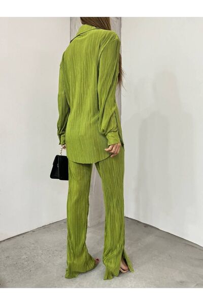 HİJABAYA Pleated Shirt and Top Set