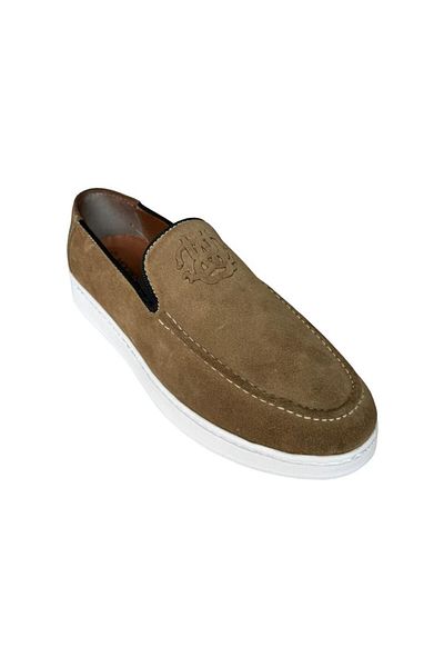 Liger Ανδρικά παπούτσια Leofar από γνήσιο δέρμα Nubuck ΜΠΕΖ