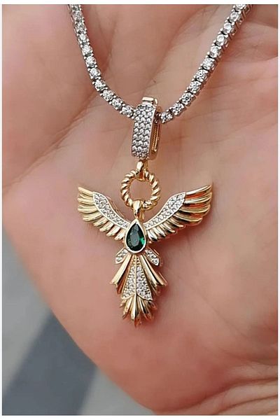 zeynep Waterway Phoenix 316L Steel Necklace