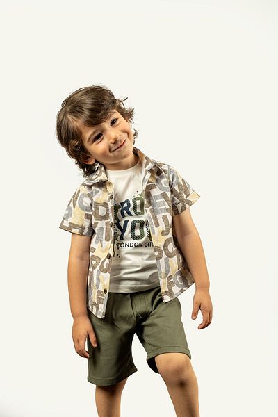 LULU Kids Boy's Sports Summer Top and Bottom Set 3 Pieces Model "Efe