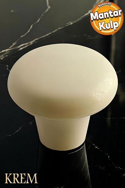 Badem10 (PLASTIC HARD) Buton ciupercă Cremă Mobilier rotund Sertar de bucătărie Dulap Dulap Mâner Mâner
