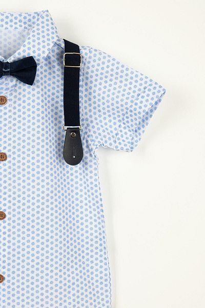 LULU Kids Boy's Summer Suit - Set of 4 with Bow Tie and Slopet