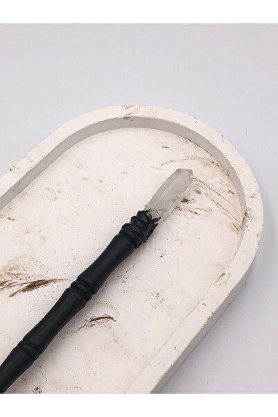 Mariposa Line Crystal Quartz Raw Natural Stone Buckle / Wand