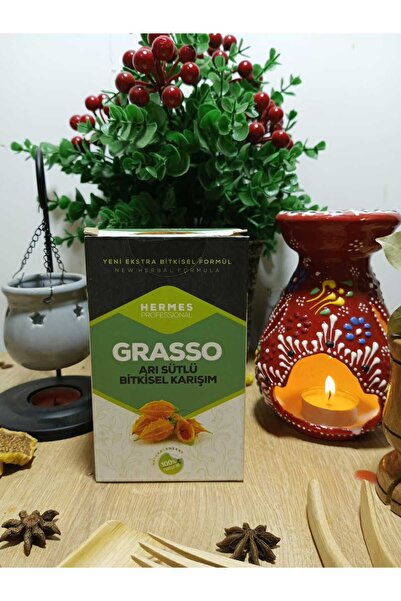 Grasso Bitkisel Macun ( Karışım) Arı Sütlü Bitkisel Karışım Kilo Almaya Yardımcı