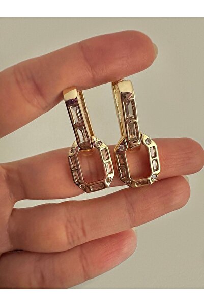 Okko Store Devin Aile Orta Boy 2'li Sallantılı Küpe