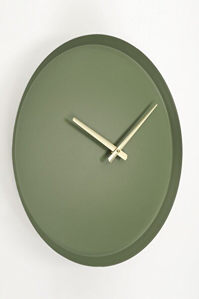 Artepera Earthy Metal Yeşil Duvar Saati - Dekoratif Duvar Saatleri - Ev Ofis Dekorasyonu - Aps111