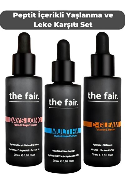 the fair. Aydınlatıcı Nemlendirici Yaşlanma Karşıtı Cilt Serumu Cilt Bakım Seti