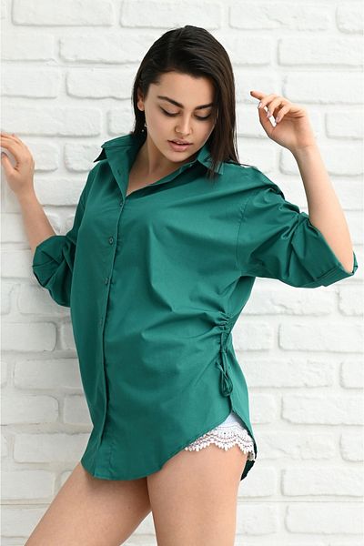 Koza Butik Cămașă de damă cu adunare laterală - 1212-22