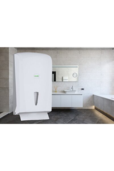 Vialli K21 Z Katlı Kağıt Havlu Dispenseri Kapasite 400 Havlu (beyaz)