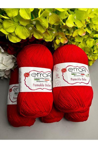 Etrofil Cotton Baby 1 Piece (Single) Red Sweater, Sweater, Cardigan, Doll and Accessories