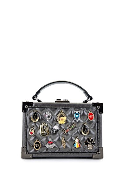 Tamer Tanca Geantă de umăr metalică pentru femei vegane