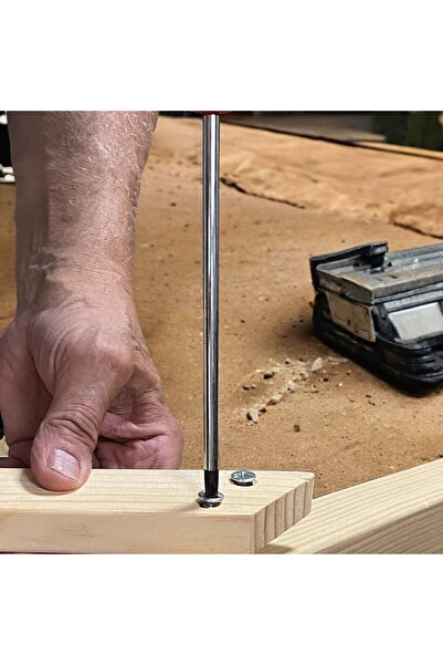 Tek-İş Askılık Ahşap Portmanto 8 Askılı 183 Cm Sök Tak Kolay Montajlı Askılık Tornavida Hediyeli