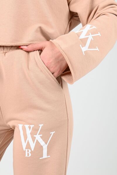 Koza Butik Γυναικεία στάμπα φόρμας τσέπης 3929-24