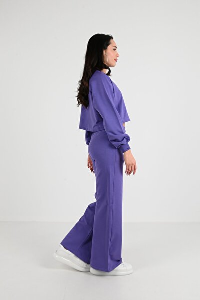 Koza Butik Γυναικείο Σετ Φούτερ με Χαλαρά Πόδια 3677-23