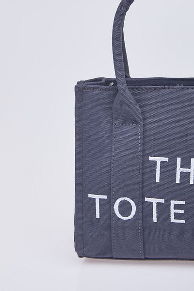 TOFİSA Schlichte mittelgroße Damentasche in Anthrazit – 23966