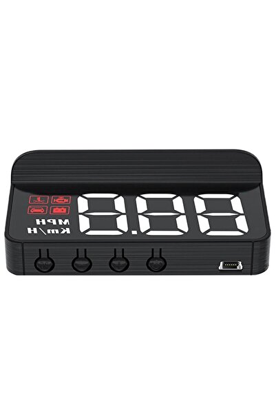 Gplus M3 HUD Head Up Display OBD Arayüzlü Araç Data Yansıtıcı 5 Alarmlı Hız Devir Gösterge Ekranı