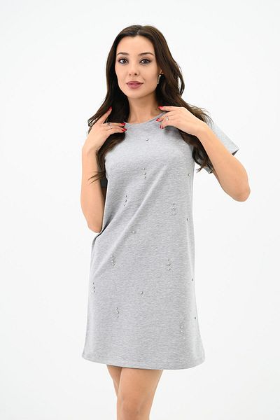 Koza Butik Γυναικείο Πέτρινο Φόρεμα Κοντομάνικο 5212-24