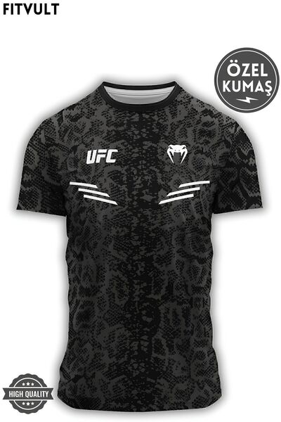 broski Ufc Spor Antreman Forması Compression Mma Tişört Nefes Alabilen Kumaş Yüksek Kalite Siyah Venum Gym
