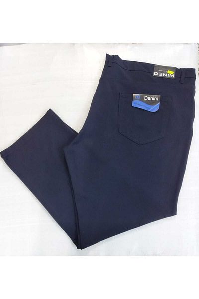 Denim Παντελόνι Super Big Size Polyviscon Trousers Plus Size