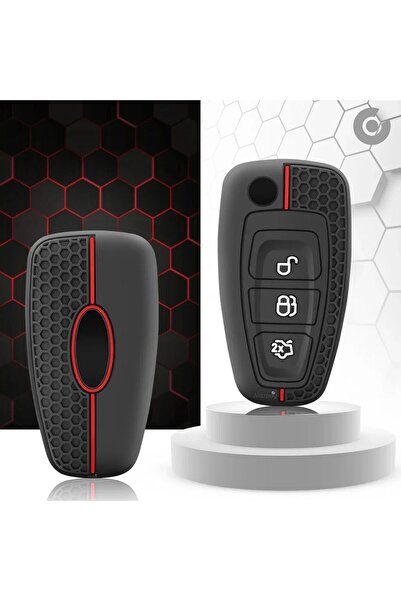 Alazpay غطاء حماية لمفتاح السيارة من السيليكون لسيارة فورد فوكس مونديو فييستا...