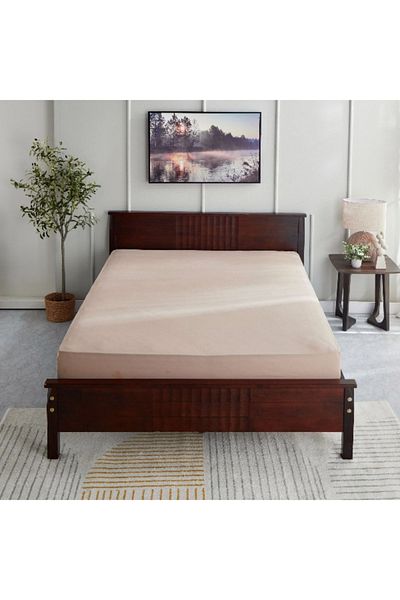 Home Box Bristol Polycotton Double Fitted Sheet - 140x200+25 cm