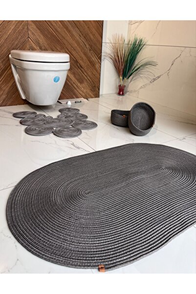 Namteks 80x120 Килимок-килимок Перед 2 кошиками 4-х частинний Килимок для ванної, Сувенір, Весільний подарунок