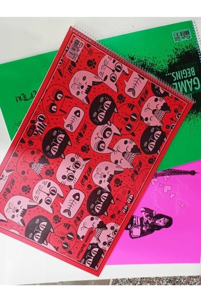 Class New Style Spiralli Resim Defteri Pp Kapak 35x50 Cm