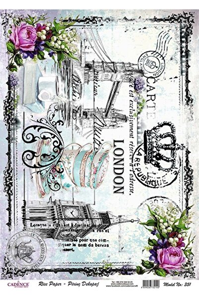 Cadence 351 Çiçek Serisi Pirinç Dekopaj 30x42