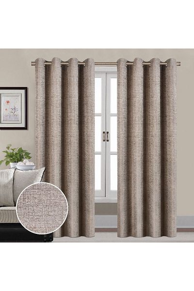 Home Box Martha Jacquard Blackout Curtain Pair - 140x300 cm