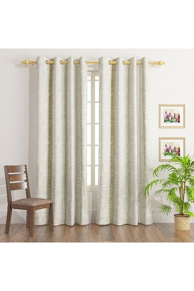 Home Box Delta 2-Piece Printed Velvet Curtain Set - 140x240 cm