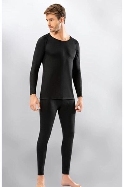 Momslab Σετ ανδρικών ρούχων 2002 Model Battal Thermal Bottoms