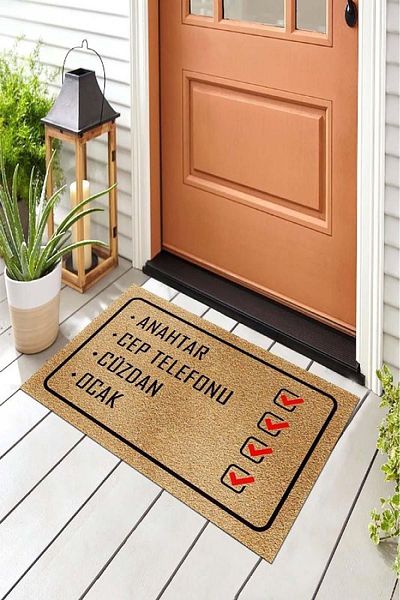 Chilai Home Mato Interior and Exterior PVC Door Mat, Patterned Mat